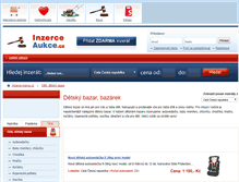 Tablet Screenshot of deti-detsky-bazar.inzerce-aukce.cz