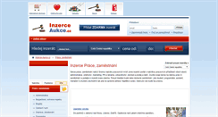 Desktop Screenshot of prace-zamestnani.inzerce-aukce.cz